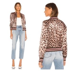MOTHER Denim Letterman Zip Bomber Wildcat Jacket